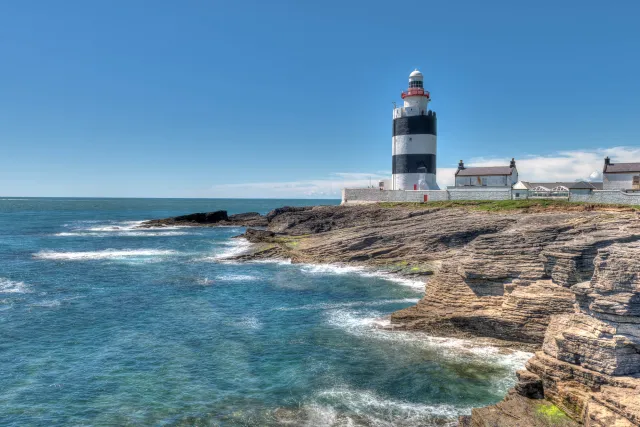 Der Leuchtturm am Hook Head bei Churchtown