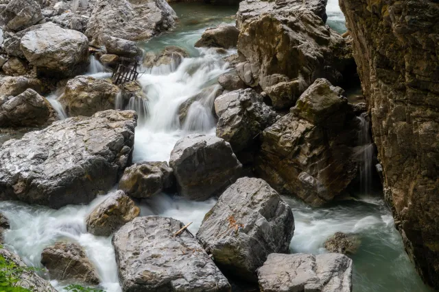 In der Breitachklamm 3 s bei f / 22