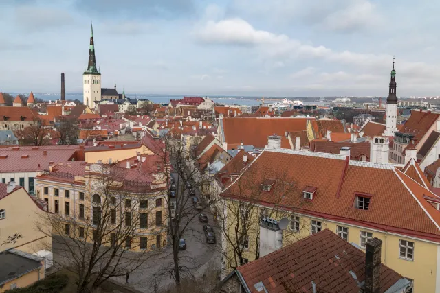 View of the old town of Tallinn