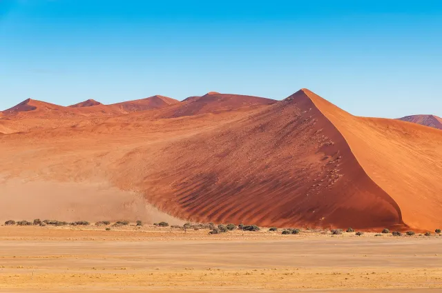 Die Dünenlandschaft rund um Düne 45 in der Namib