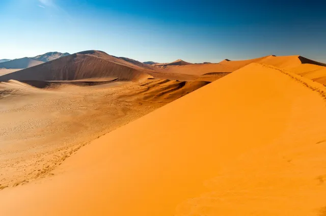 The dune landscape around Dune 45 in the Namib