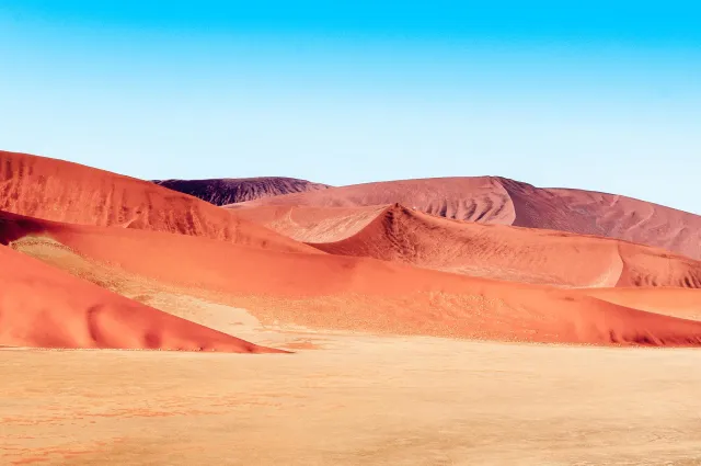 Die Dünenlandschaft rund um Düne 45 in der Namib