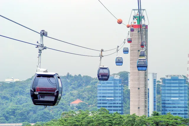 Seilbahn nach Sentosa Island