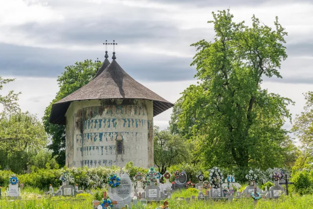 Arbore Monastery near the city of Solca in Romania