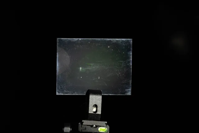 White light hologram of a model car from different viewing angles