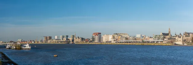 Die Skyline von Antwerpen