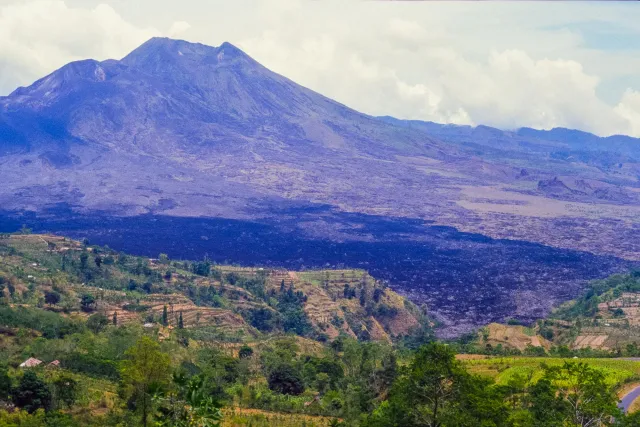 The Batur in the caldera