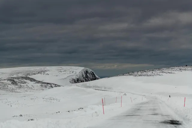 Die letzten Kilometer zum Nordkap über Schnee und Eis