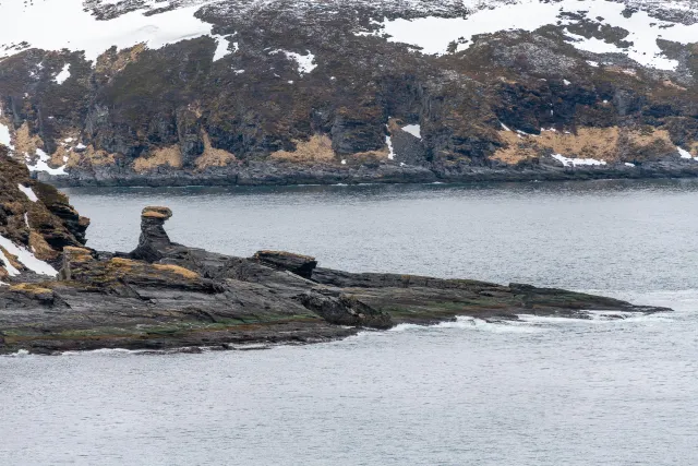 Rock formation at North Cape