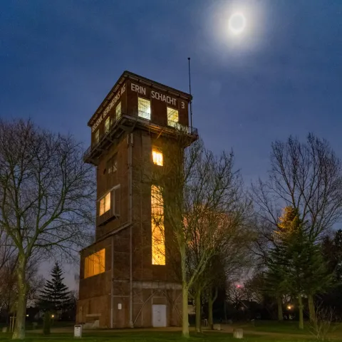 Hammerhead tower above the weather shaft 3 in the Schwerin district