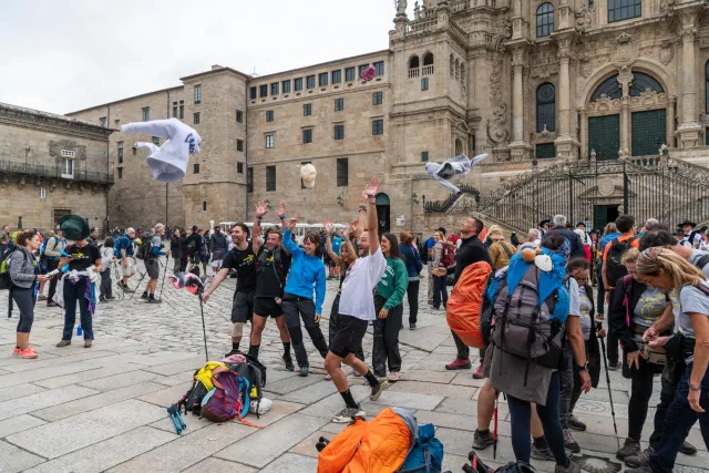 The Cathedral of Santiago de Compostela, the destination of the Camino de Santiago