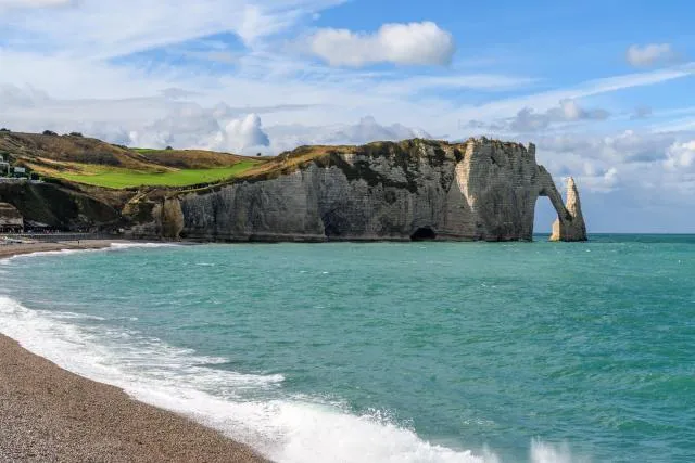 The chalk cliffs of Étretat