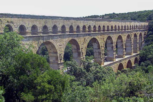 The Pont du Gard in 2001