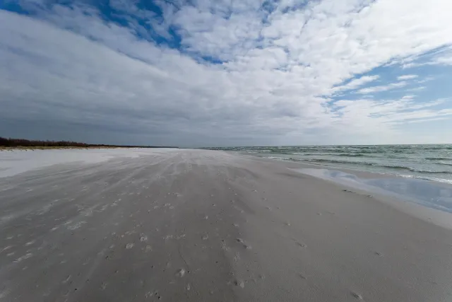 Running on the beach between Dueodde and Snogebaek