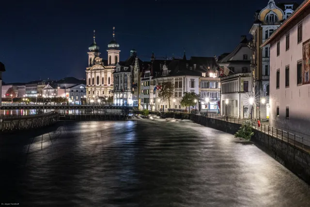 The Jesuit Church of St. Franz Xaver on the Reuss in Lucerne